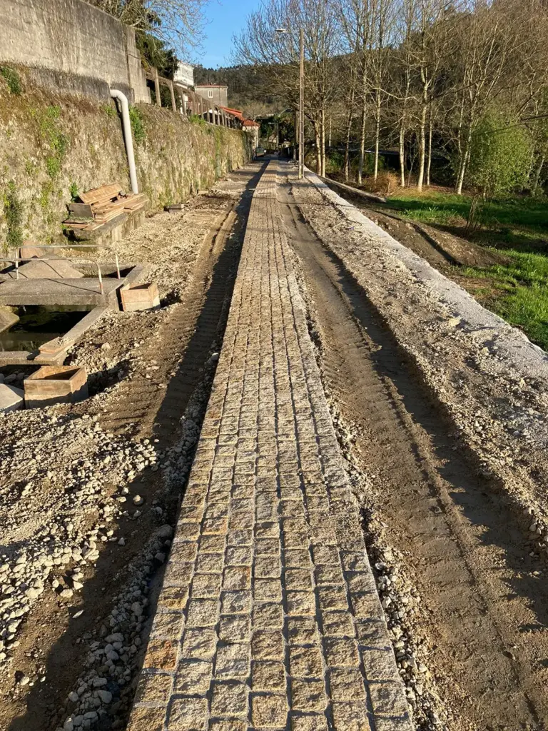 granito adoquines para caminos
